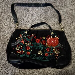 Vintage Y2K Juicy Couture Embroidered Zoe Purse